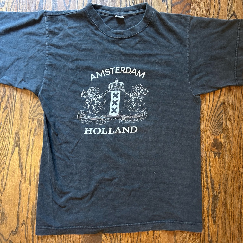 Amsterdam Graphic Men's T-Shirt - Black